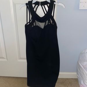 Black bodycon dress